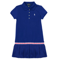 tekstylia Dziewczynka Sukienki krótkie Polo Ralph Lauren PLIOASA Niebieski
