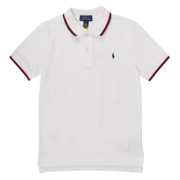 tekstylia Chłopiec Koszulki polo z krótkim rękawem Polo Ralph Lauren TOUNIADI Biały