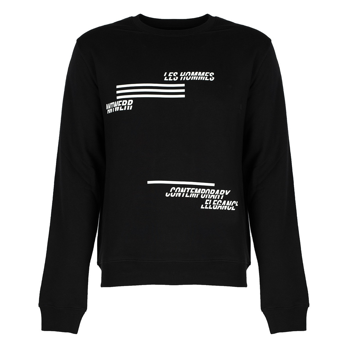 tekstylia Męskie Bluzy Les Hommes LJH202-757P | Sweatshirt Czarny