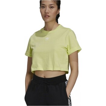 tekstylia Damskie T-shirty i Koszulki polo adidas Originals H37884 Żółty