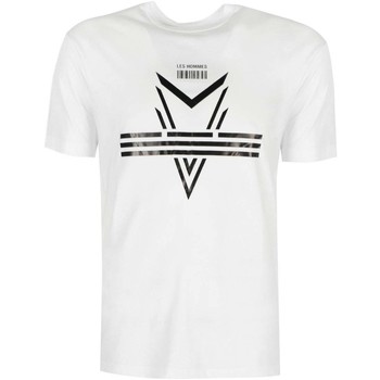 tekstylia Męskie T-shirty z krótkim rękawem Les Hommes LJT204-700P | Darts Biały