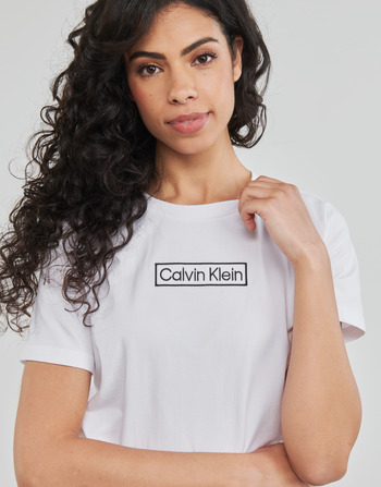 Calvin Klein Jeans PYJAMA SET SHORT Czarny / Biały