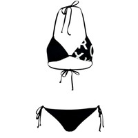 tekstylia Damskie Kostium kąpielowy dwuczęściowy Roxy SD BE CL TIKI TRI REG TS SET Czarny