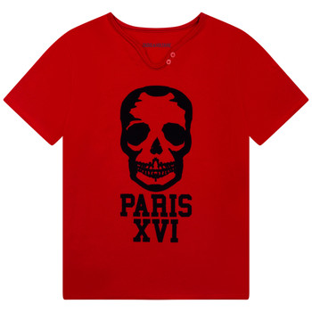 tekstylia Chłopiec T-shirty z krótkim rękawem Zadig & Voltaire EPICA Czerwony