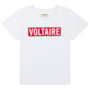 tekstylia Chłopiec T-shirty z krótkim rękawem Zadig & Voltaire EPICEE Biały