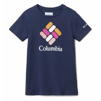 tekstylia Dziewczynka T-shirty z krótkim rękawem Columbia MISSION LAKE SS GRAPHIC SHIRT Marine