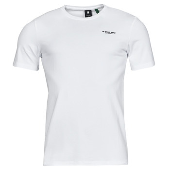tekstylia Męskie T-shirty z krótkim rękawem G-Star Raw Slim base r t s\s Biały