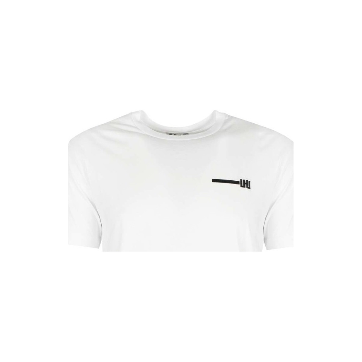tekstylia Męskie T-shirty z krótkim rękawem Les Hommes UHT201 700P | Urzn Biały