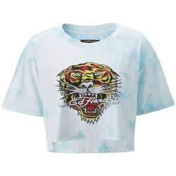 tekstylia Męskie T-shirty z krótkim rękawem Ed Hardy - Los tigre grop top turquesa Niebieski
