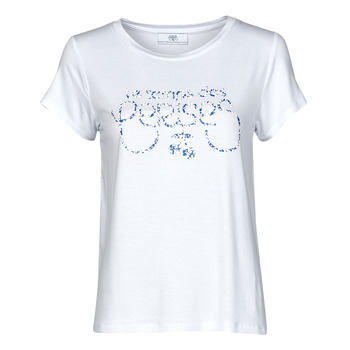 tekstylia Damskie T-shirty z krótkim rękawem Le Temps des Cerises LILIA Azul
