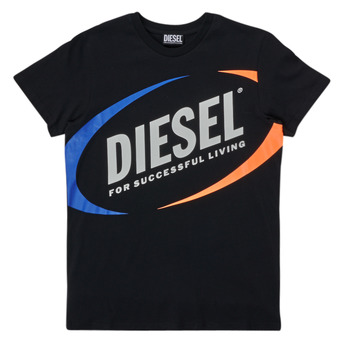 tekstylia Chłopiec T-shirty z krótkim rękawem Diesel MTEDMOS Czarny