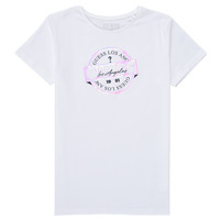 tekstylia Dziewczynka T-shirty z krótkim rękawem Guess FIGIPS Biały