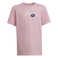 tekstylia Dziewczynka T-shirty z krótkim rękawem adidas Originals CATHERINE Różowy