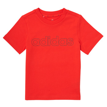 tekstylia Chłopiec T-shirty z krótkim rękawem adidas Performance ELORRI Czerwony