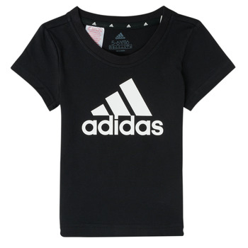 tekstylia Dziewczynka T-shirty z krótkim rękawem adidas Performance FIORINE Czarny
