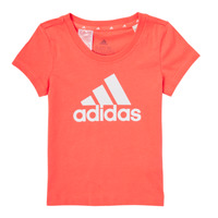 tekstylia Dziewczynka T-shirty z krótkim rękawem adidas Performance ANICKE Różowy