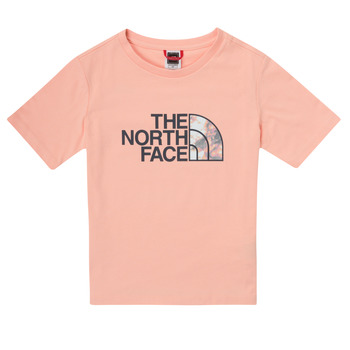 tekstylia Dziewczynka T-shirty z krótkim rękawem The North Face EASY RELAXED TEE Różowy