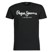 tekstylia Męskie T-shirty z krótkim rękawem Pepe jeans ORIGINAL STRETCH Czarny