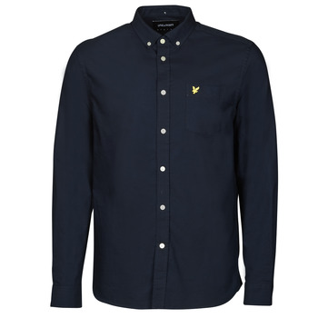 tekstylia Męskie Koszule z długim rękawem Lyle & Scott Oxford Shirt Niebieski