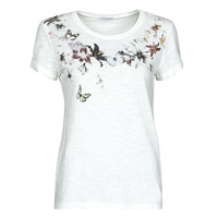 tekstylia Damskie T-shirty z krótkim rękawem Ikks BU10155 Biały