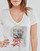 tekstylia Damskie T-shirty z krótkim rękawem Ikks BU10445 Biały