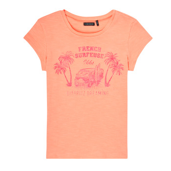 tekstylia Dziewczynka T-shirty z krótkim rękawem Ikks ECLATOS Pomarańczowy