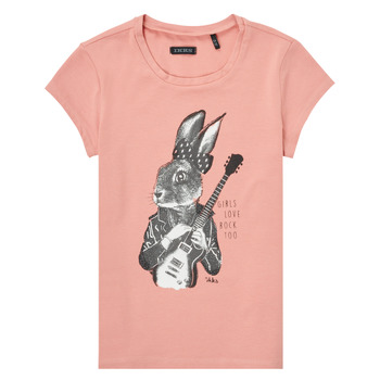 tekstylia Dziewczynka T-shirty z krótkim rękawem Ikks ECODI Pomarańczowy