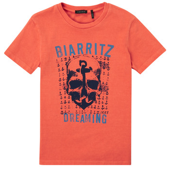 tekstylia Chłopiec T-shirty z krótkim rękawem Ikks FACRIT Pomarańczowy