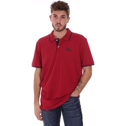 tekstylia Męskie Koszulki polo z krótkim rękawem Key Up 2G92Q 0001 Czerwony