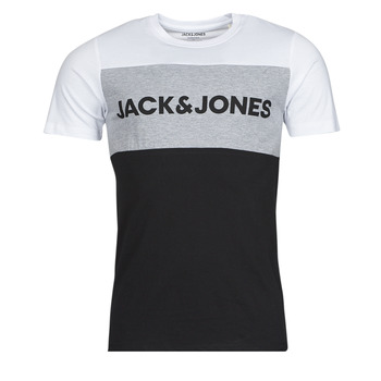 tekstylia Męskie T-shirty z krótkim rękawem Jack & Jones JJELOGO Biały