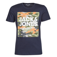 tekstylia Męskie T-shirty z krótkim rękawem Jack & Jones JJPETE Marine