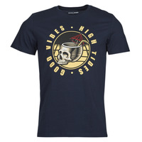tekstylia Męskie T-shirty z krótkim rękawem Jack & Jones JJEUSTACE Marine