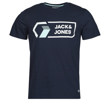 tekstylia Męskie T-shirty z krótkim rękawem Jack & Jones JCOLOGAN Marine