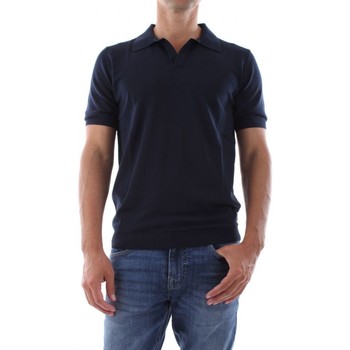 tekstylia Męskie Koszulki polo z krótkim rękawem Bomboogie MM7014 T KTP2-205 NIGHT BLUE Niebieski