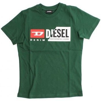 tekstylia Dziecko T-shirty i Koszulki polo Diesel 00J4YH 00YI9 T-DIEGO-K50Q Zielony