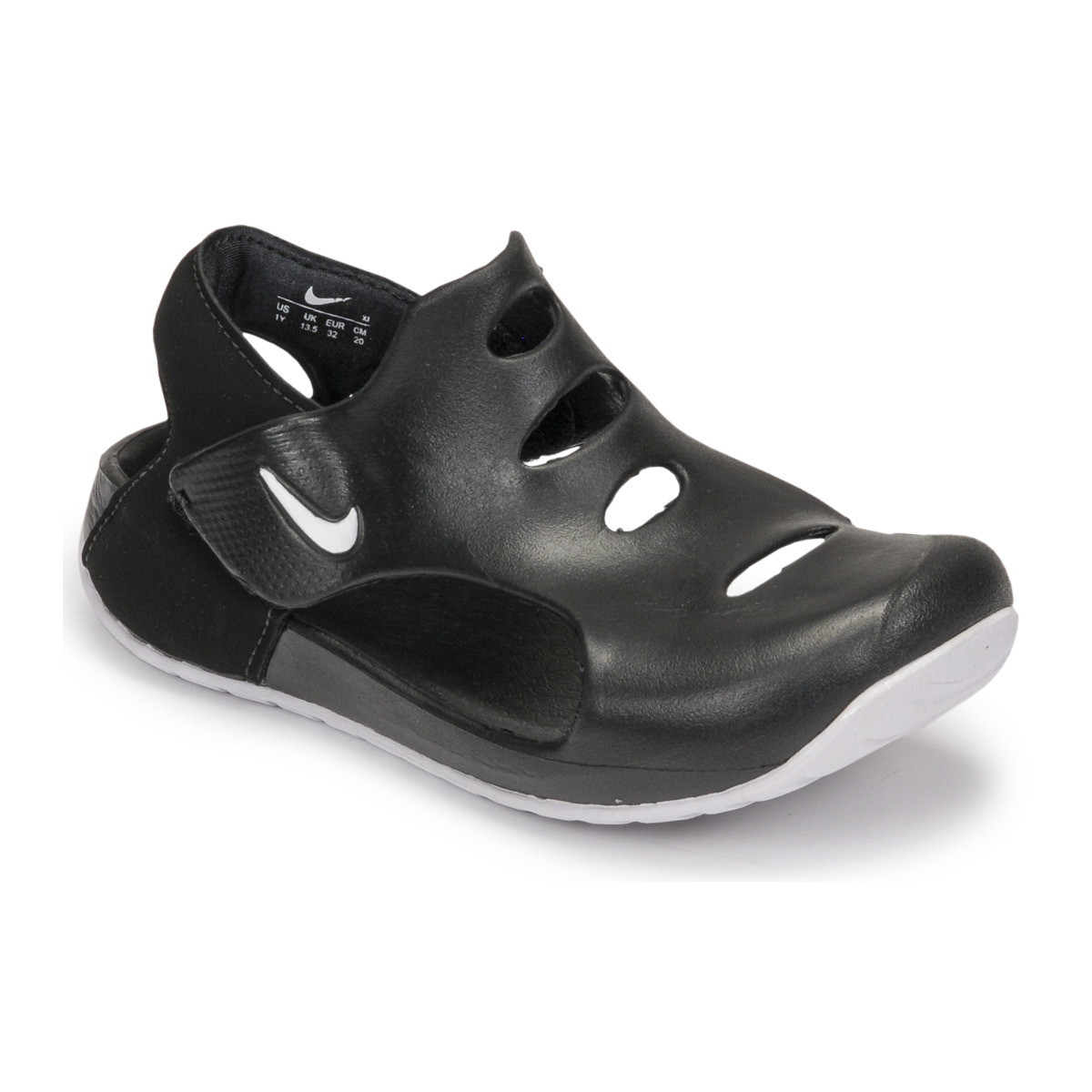 Buty Dziecko klapki Nike Nike Sunray Protect 3 Czarny / Biały