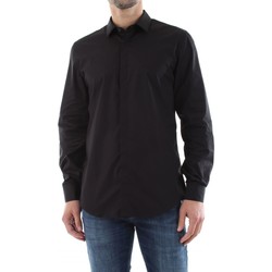 tekstylia Męskie Koszule z długim rękawem Dondup UC235 PS0012U-999 Czarny