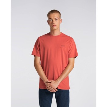 tekstylia Męskie T-shirty i Koszulki polo Edwin 45421MC000120 LOGO CHEST-BURNISHED SUNSET Czerwony