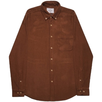 tekstylia Męskie Koszule z długim rękawem Portuguese Flannel Lobo Shirt - Brown Brązowy
