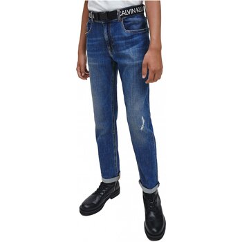 tekstylia Dziecko Spodnie Calvin Klein Jeans IB0IB00580 Niebieski