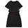 tekstylia Dziewczynka Sukienki krótkie Calvin Klein Jeans INSTITUTIONAL SILVER LOGO T-SHIRT DRESS Czarny