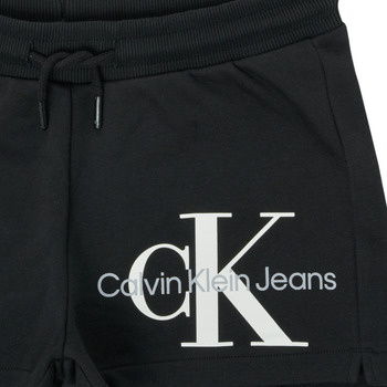 Calvin Klein Jeans REFLECTIVE MONOGRAM SHORTS Czarny