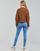 tekstylia Damskie Kurtki jeansowe Levi's WT-TRUCKER-SHERPA Scratchy / Leopard / Ginger