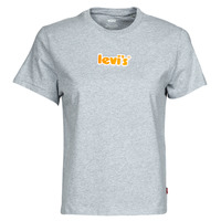 tekstylia Damskie T-shirty z krótkim rękawem Levi's WT-GRAPHIC TEES Chenille / Poster / Logo / Starstruck / Heather / Szary