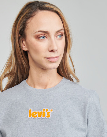 Levi's WT-GRAPHIC TEES Chenille / Poster / Logo / Starstruck / Heather / Szary