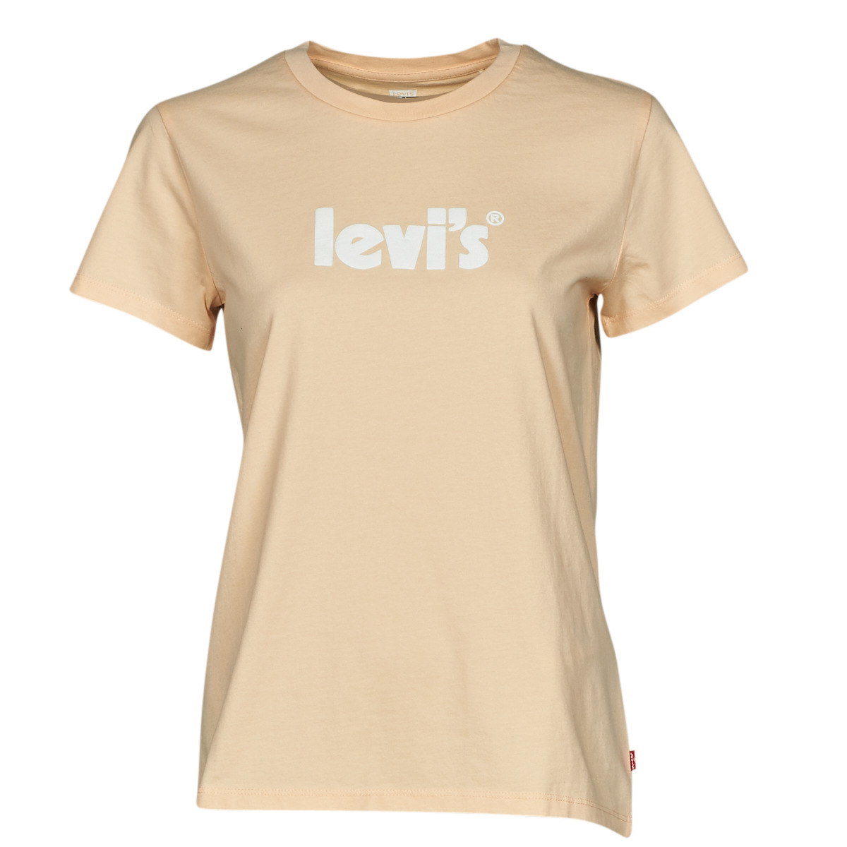 tekstylia Damskie T-shirty z krótkim rękawem Levi's THE PERFECT TEE Seasonal / Poster / Logo / Brzoskwinia