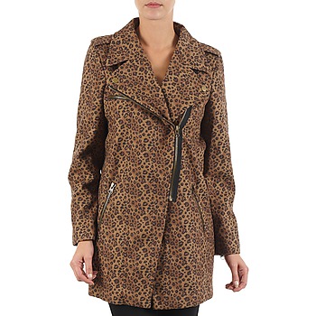 tekstylia Damskie Płaszcze Brigitte Bardot BB43110 Brązowy / Leopard