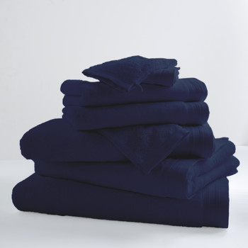 Dom Ręcznik i rękawica kąpielowa Tradilinge BLUE MOON X2 Niebieski / Fonce