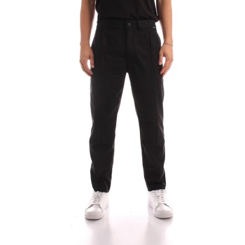 tekstylia Męskie Spodnie z pięcioma kieszeniami Calvin Klein Jeans K10K107902 Czarny