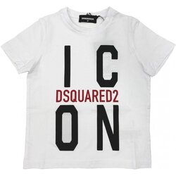 tekstylia Dziecko T-shirty i Koszulki polo Dsquared DQ0243-D002F Biały